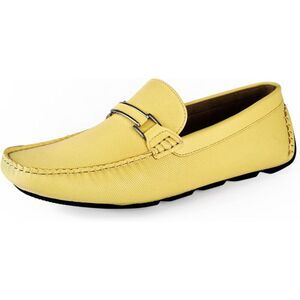 Driving Moccasins for Men Mens Slip On Loafers yellow size 13 FAUX leather